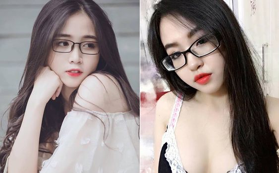     Pretty girl wearing glasses sexy and beautiful