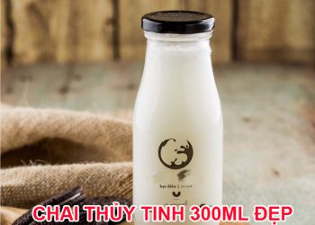 Chai thủy tinh 300ml đẹp