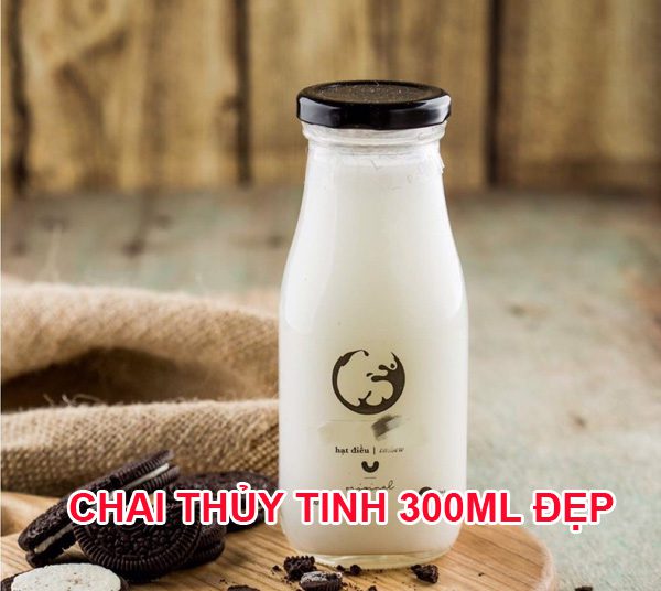 Chai thủy tinh 300ml đẹp