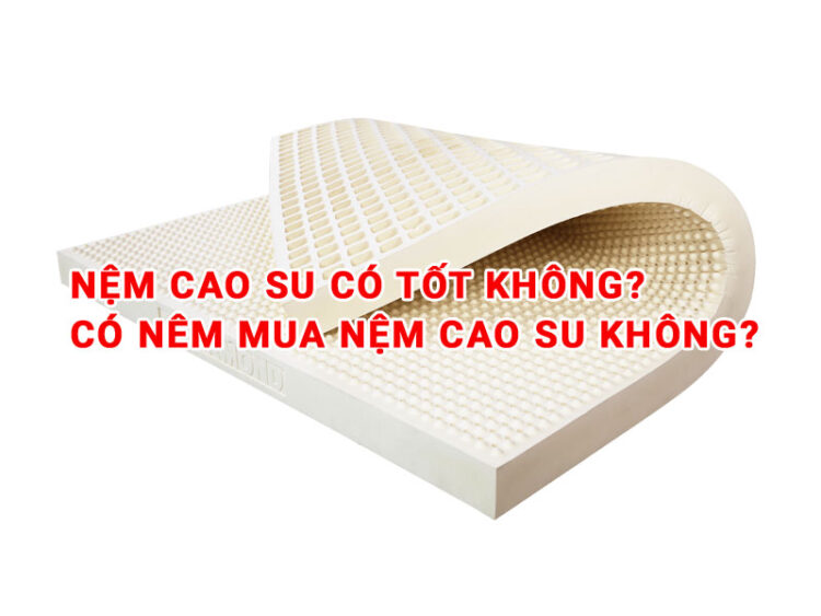Nệm cao su thiên nhiên có tốt không? Có nên mua nệm cao su không? 7 Nệm cao su có tốt không? Có nêm mua nệm cao su không?