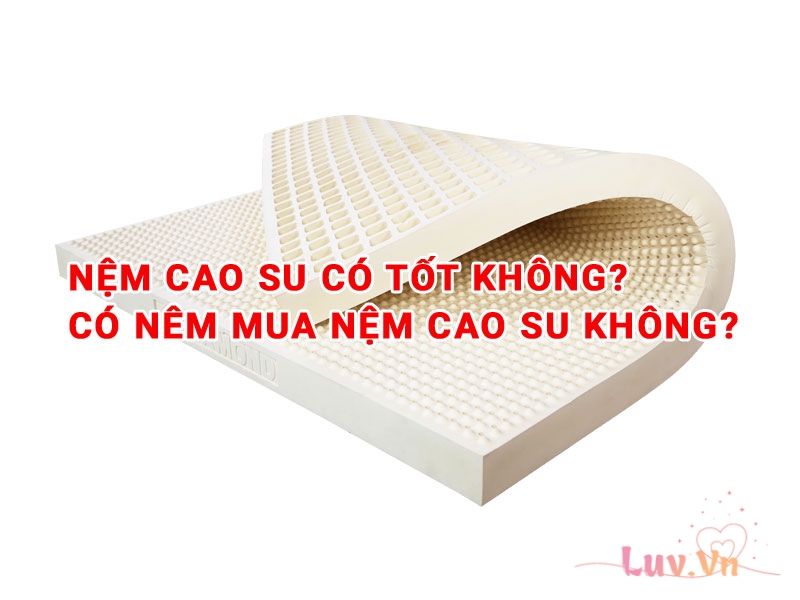 Nệm cao su thiên nhiên có tốt không? Có nên mua nệm cao su không? 23 Nệm cao su có tốt không? Có nêm mua nệm cao su không?