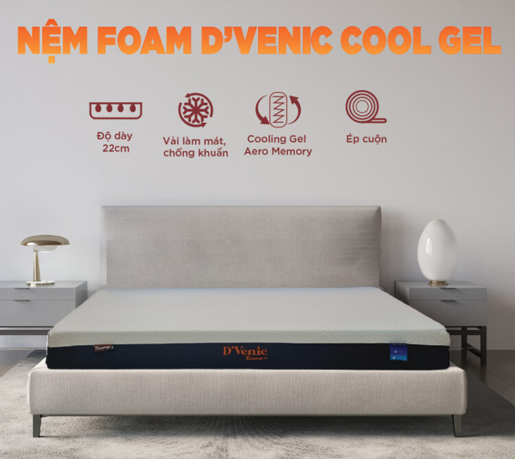 Nệm Foam D’Venic Cool Gel