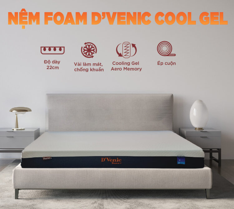 Đánh giá Nệm Foam D’Venic Cool Gel 7 Nệm Foam D’Venic Cool Gel
