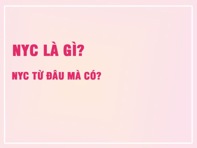 Nyc Là Gì? Nyc Từ Đâu Mà Có? 3 Nyc Là Gì?