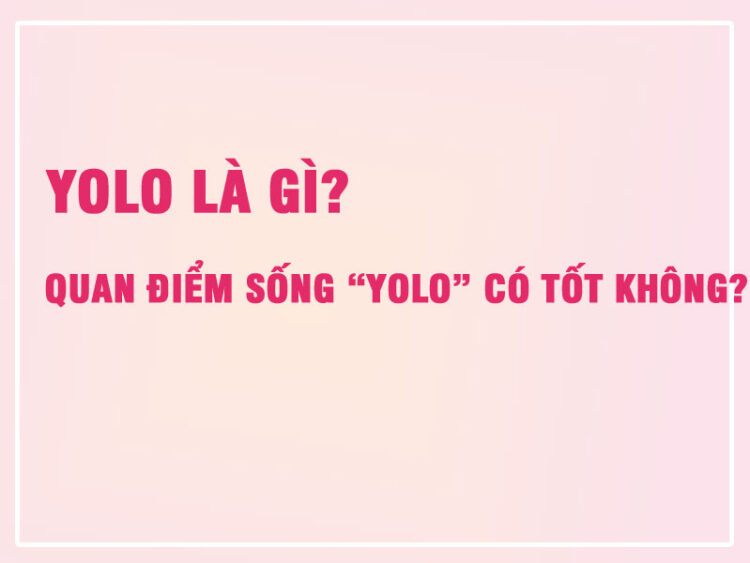 YOLO Là Gì? Quan Điểm Sống “YOLO” Có Tốt Không? 3 YOLO Là Gì?